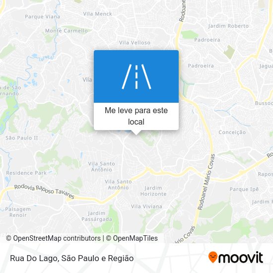 Rua Do Lago mapa