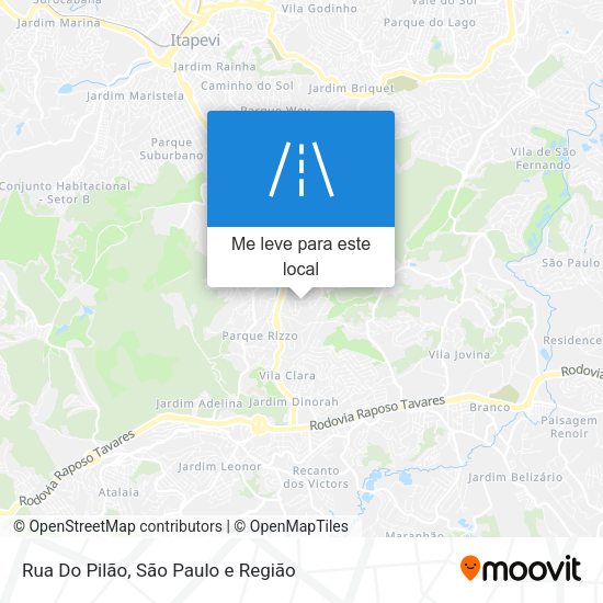 Rua Do Pilão mapa