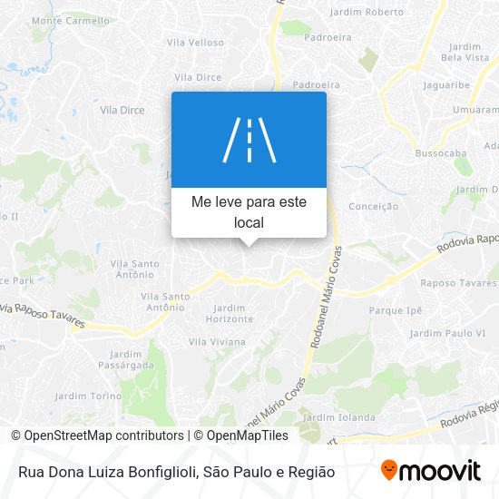 Rua Dona Luiza Bonfiglioli mapa