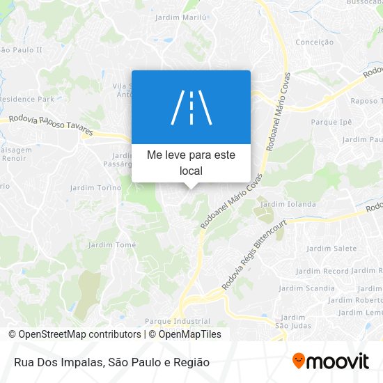 Rua Dos Impalas mapa