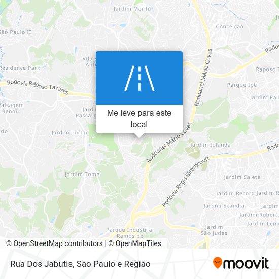 Rua Dos Jabutis mapa