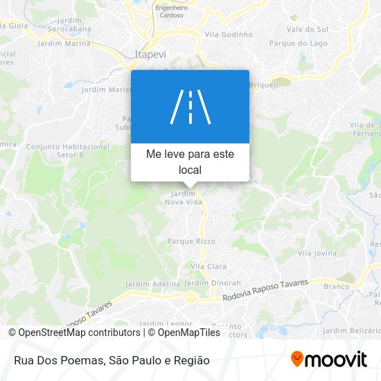 Rua Dos Poemas mapa