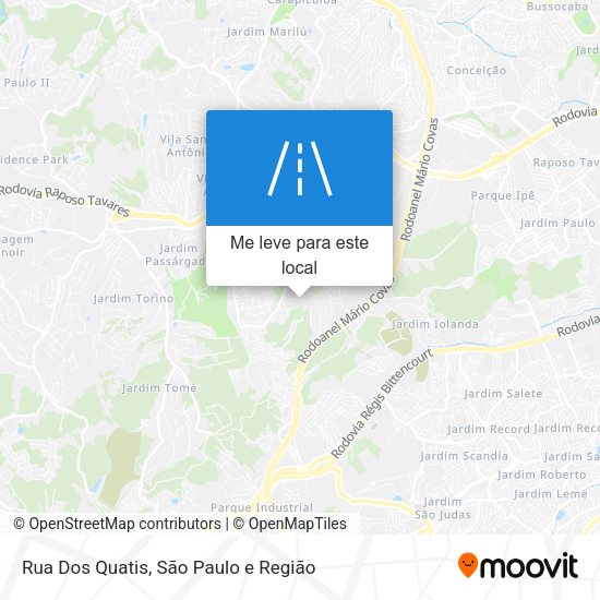 Rua Dos Quatis mapa
