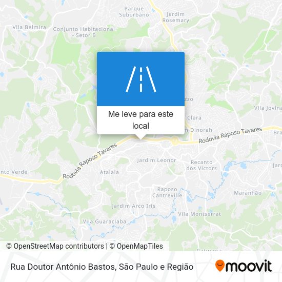 Rua Doutor Antônio Bastos mapa