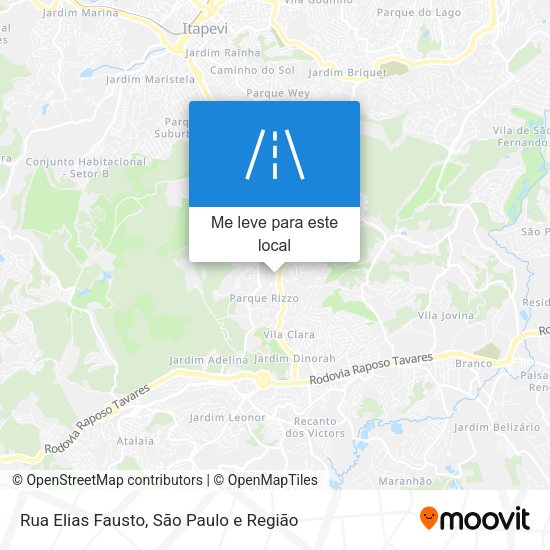 Rua Elias Fausto mapa