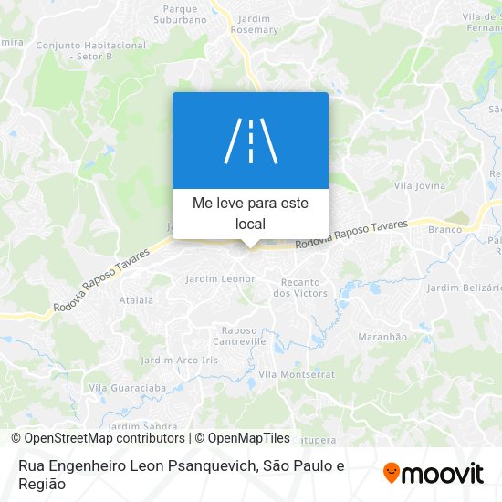 Rua Engenheiro Leon Psanquevich mapa