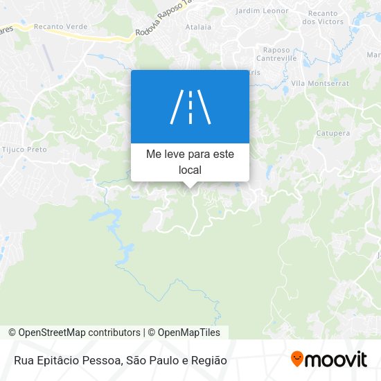Rua Epitâcio Pessoa mapa
