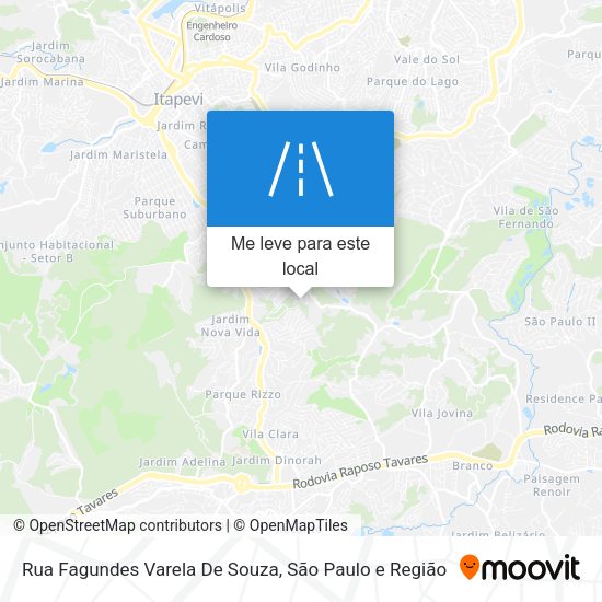 Rua Fagundes Varela De Souza mapa