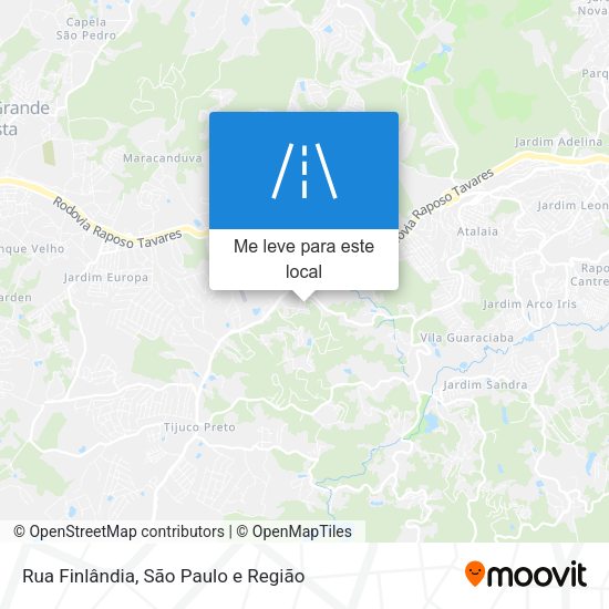 Rua Finlândia mapa