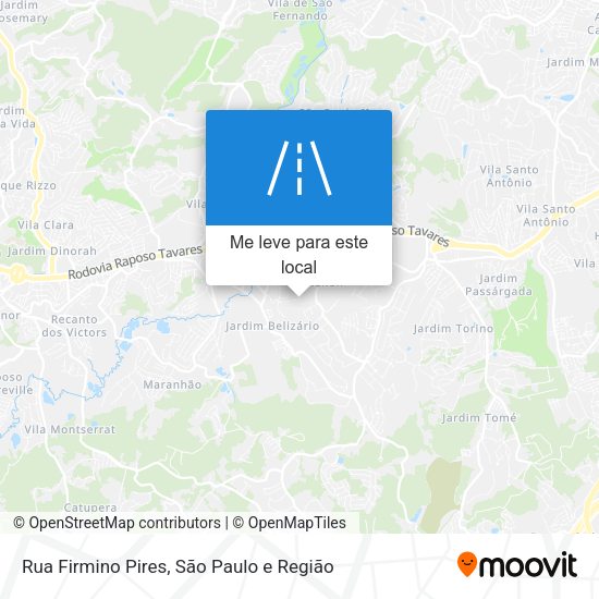 Rua Firmino Pires mapa