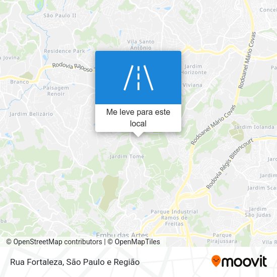 Rua Fortaleza mapa