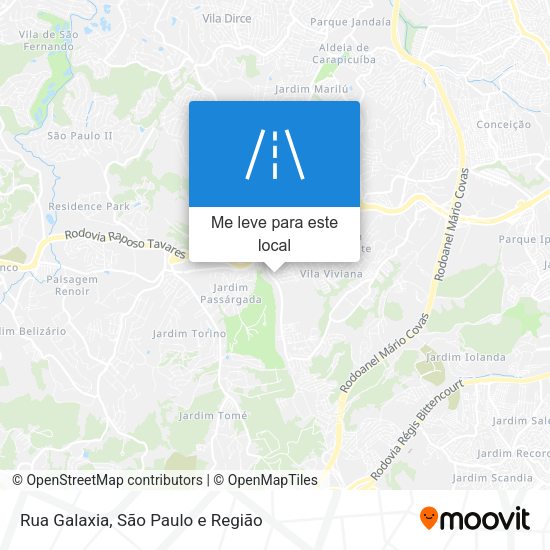 Rua Galaxia mapa