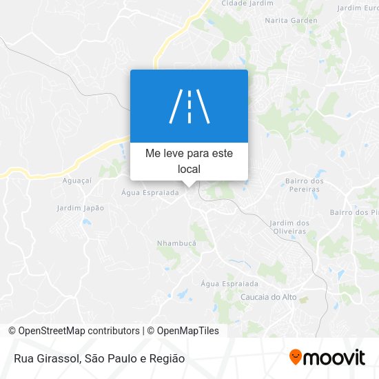 Rua Girassol mapa