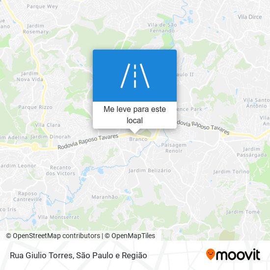 Rua Giulio Torres mapa