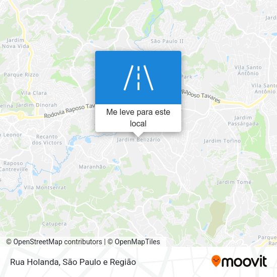 Rua Holanda mapa