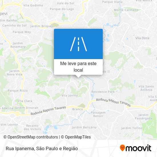 Rua Ipanema mapa