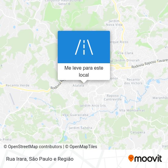 Rua Irara mapa