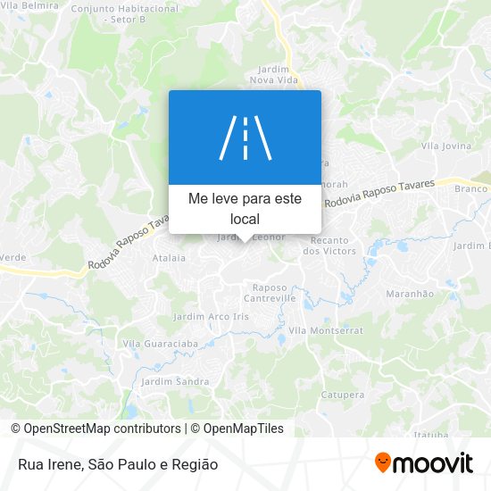 Rua Irene mapa