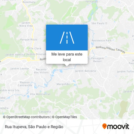 Rua Itupeva mapa