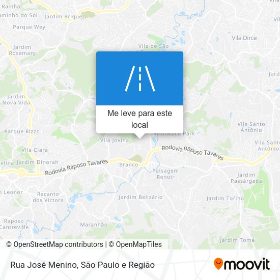 Rua José Menino mapa