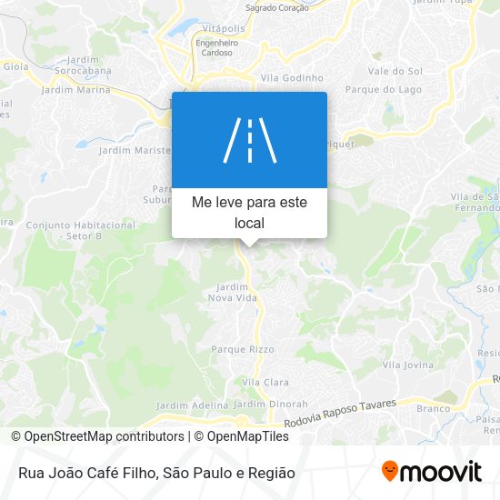 Rua João Café Filho mapa
