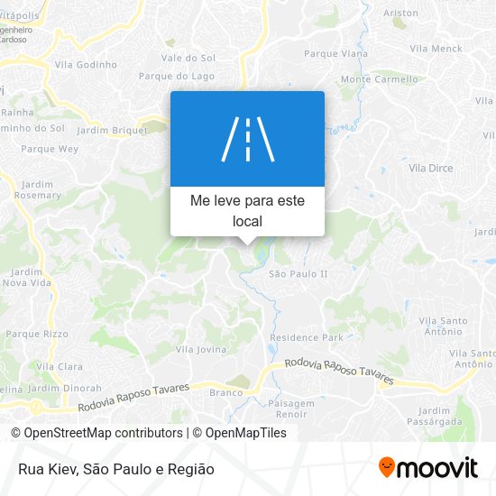 Rua Kiev mapa