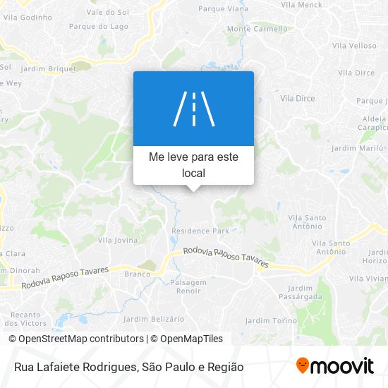 Rua Lafaiete Rodrigues mapa