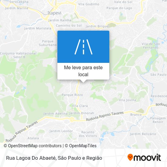 Rua Lagoa Do Abaeté mapa
