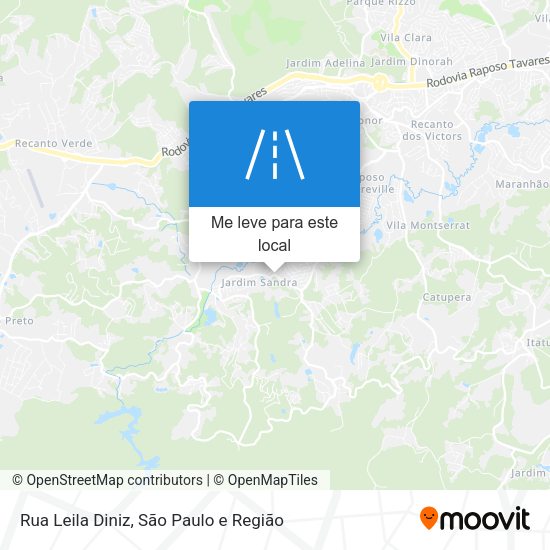 Rua Leila Diniz mapa