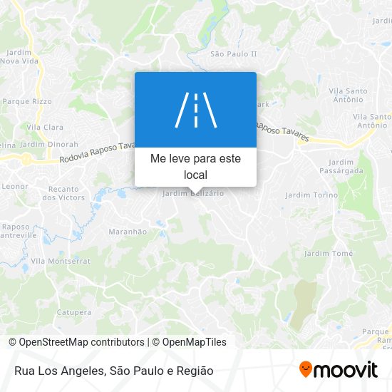 Rua Los Angeles mapa