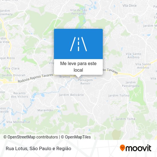 Rua Lotus mapa
