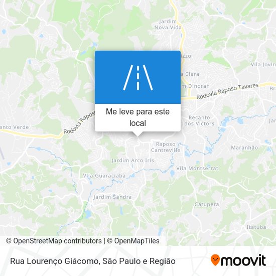 Rua Lourenço Giácomo mapa