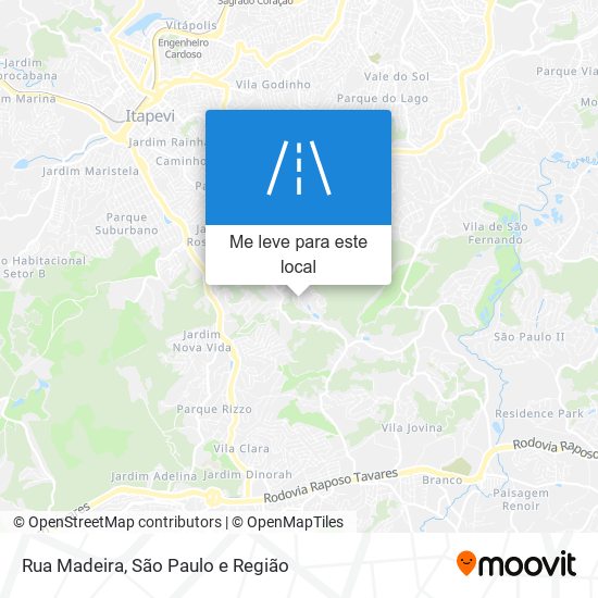 Rua Madeira mapa