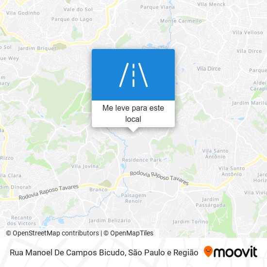 Rua Manoel De Campos Bicudo mapa