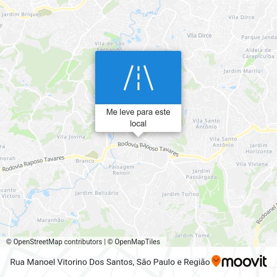 Rua Manoel Vitorino Dos Santos mapa