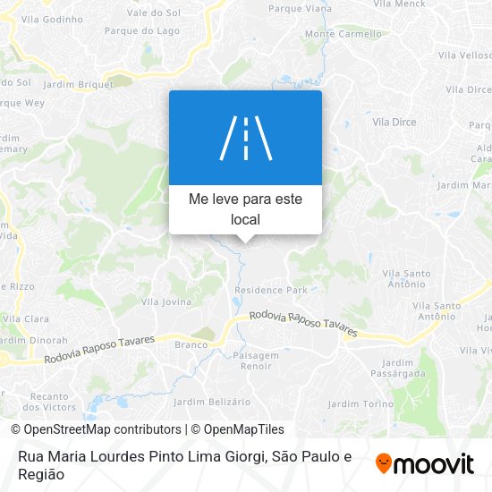 Rua Maria Lourdes Pinto Lima Giorgi mapa