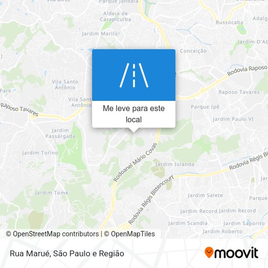 Rua Marué mapa