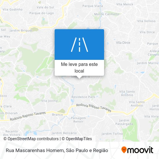 Rua Mascarenhas Homem mapa