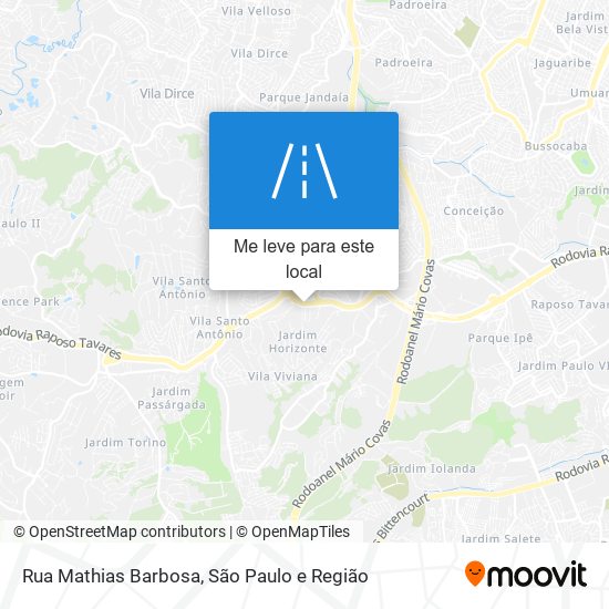 Rua Mathias Barbosa mapa