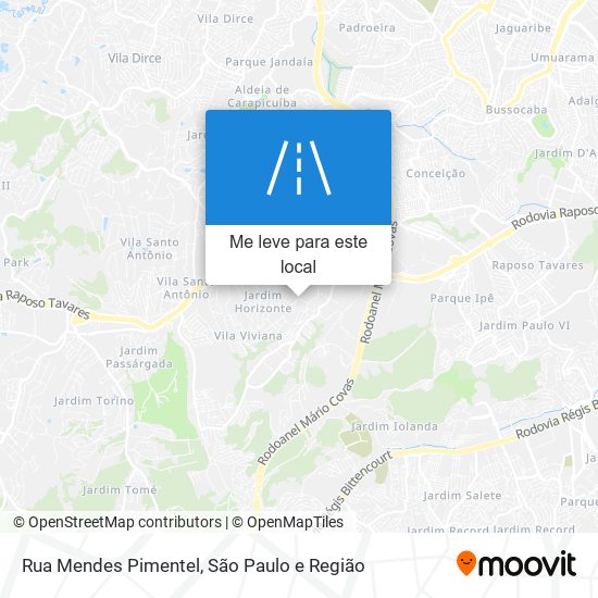 Rua Mendes Pimentel mapa