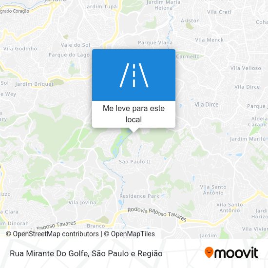 Rua Mirante Do Golfe mapa