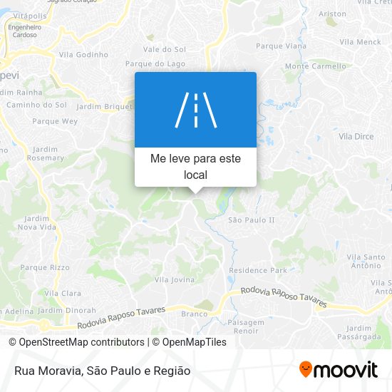 Rua Moravia mapa