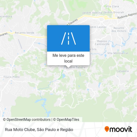 Rua Moto Clube mapa