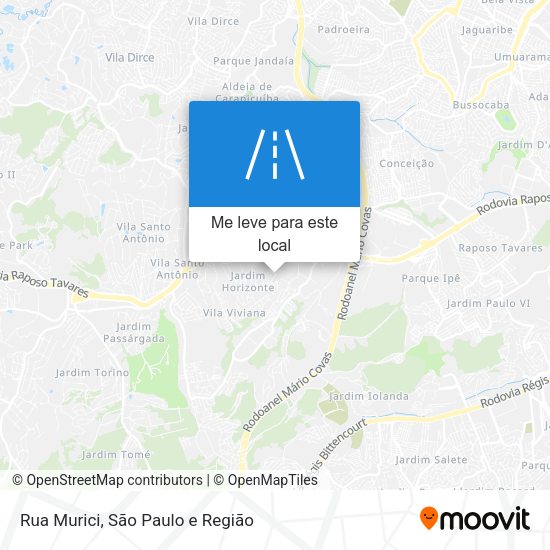 Rua Murici mapa