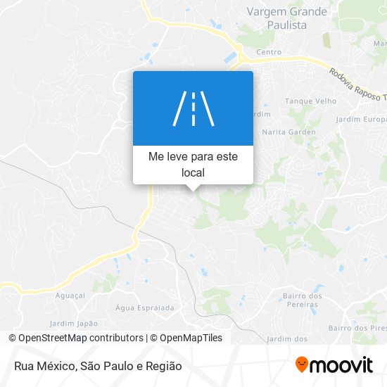 Rua México mapa