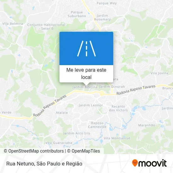 Rua Netuno mapa
