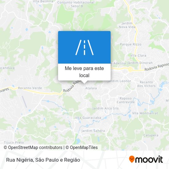 Rua Nigéria mapa