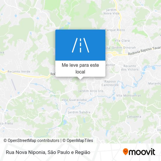 Rua Nova Niponia mapa