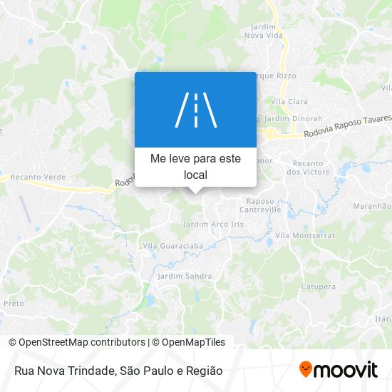 Rua Nova Trindade mapa