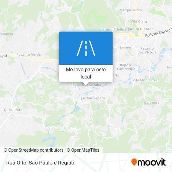 Rua Oito mapa